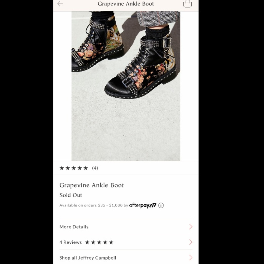 FREE PEOPLE-JEFFREY CAMPBELL grapevine boot - Picture 3 of 4